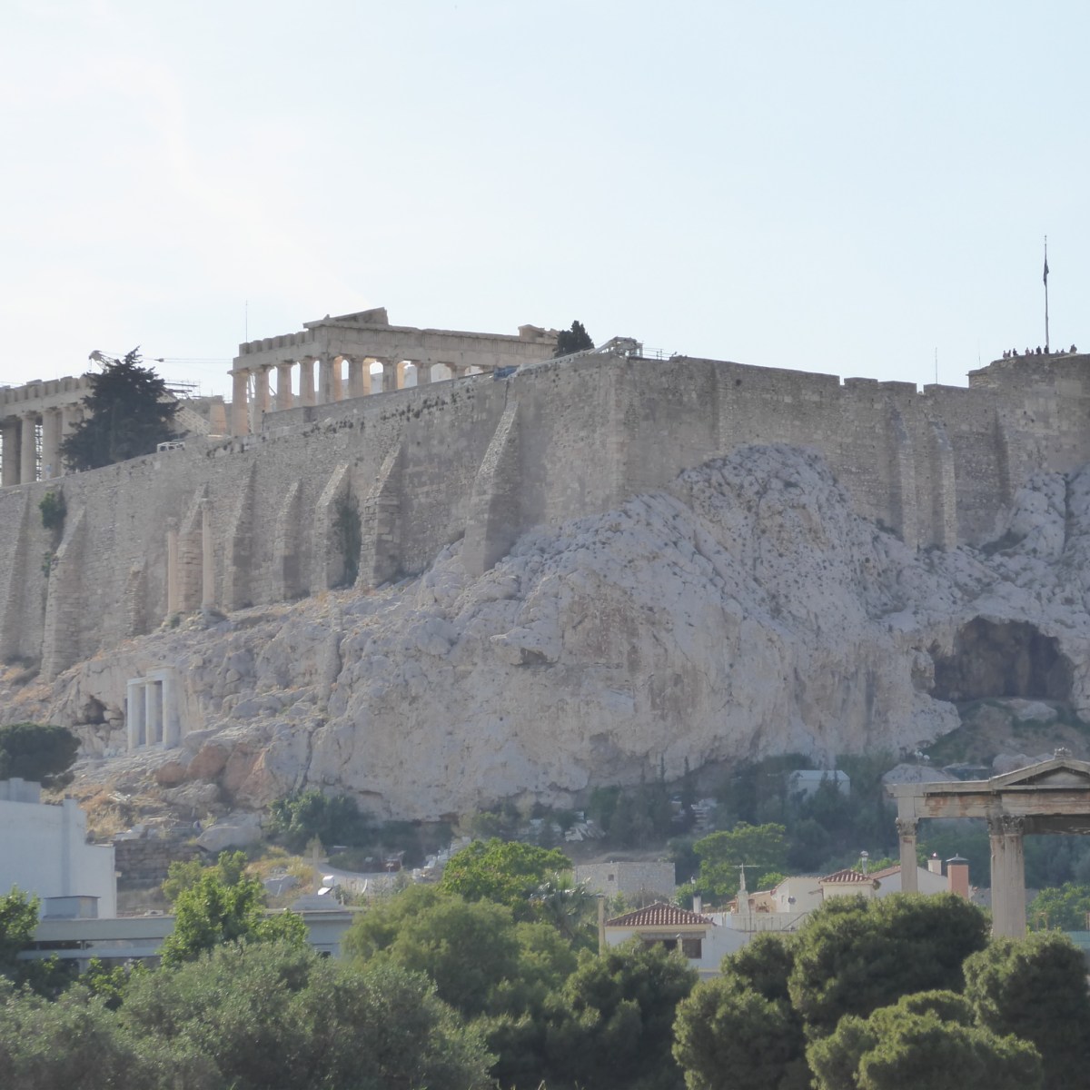 Zicht op de Acropolis,&nbsp;Athene