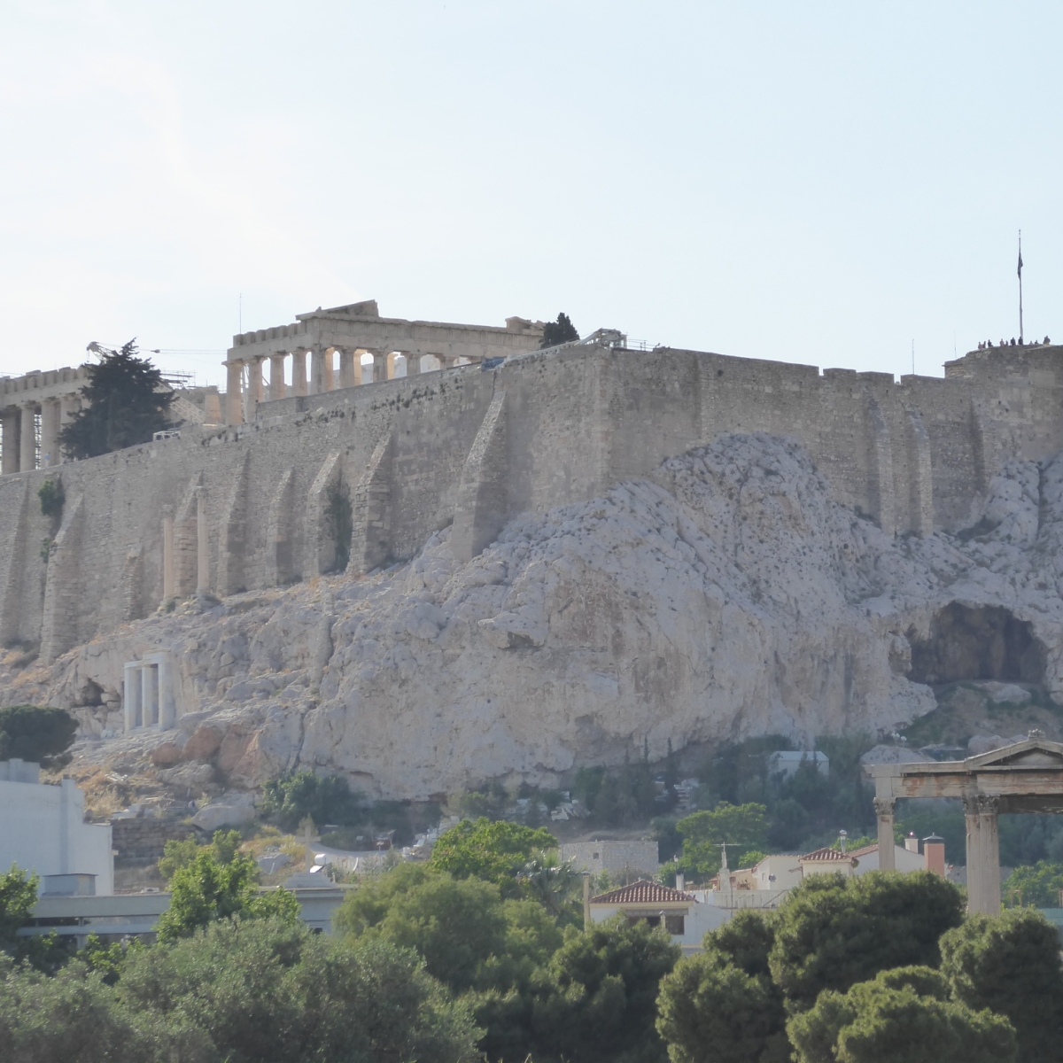 Zicht op de Acropolis, Athene