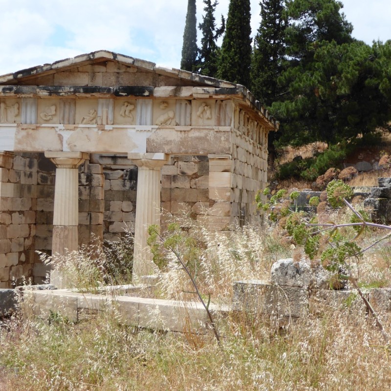 Rondom Apollo’s tempel, Delphi