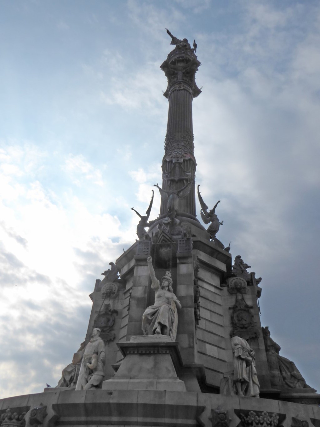 Columbus kijkt uit over de havens,&nbsp;Barcelona