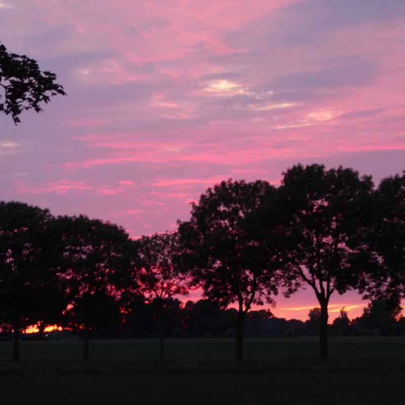 Zonsondergang, Achterhoek