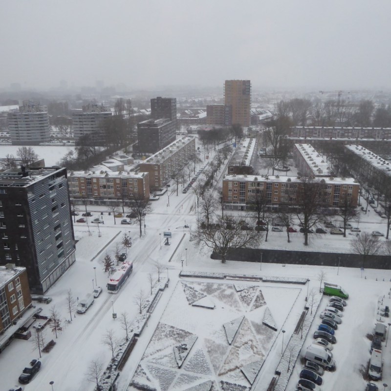Den Haag Zuidwest onder de&nbsp;sneeuw