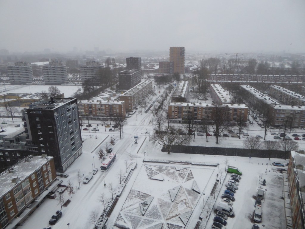 Den Haag Zuidwest onder de&nbsp;sneeuw