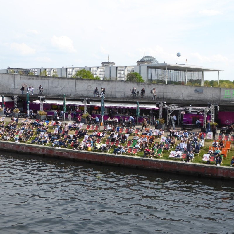 Relaxen langs de&nbsp;Spree
