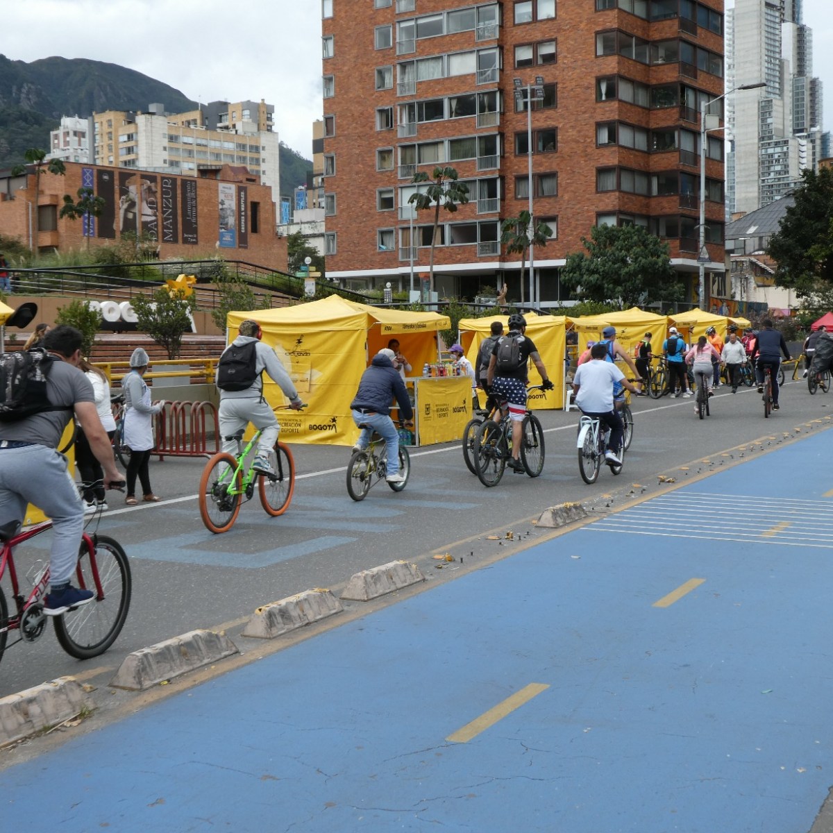 Fietsen in Bogota