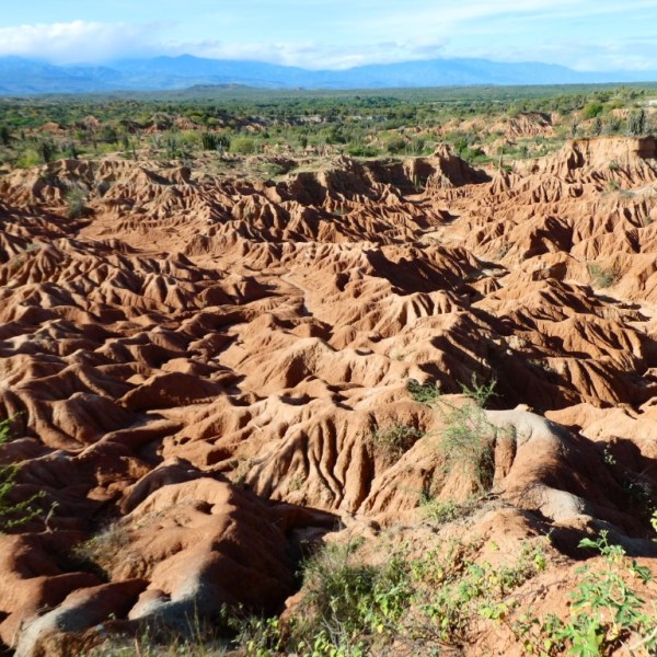 Tatacoa-woestijn, rode duinen