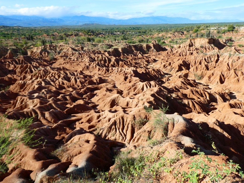 Tatacoa-woestijn, rode duinen