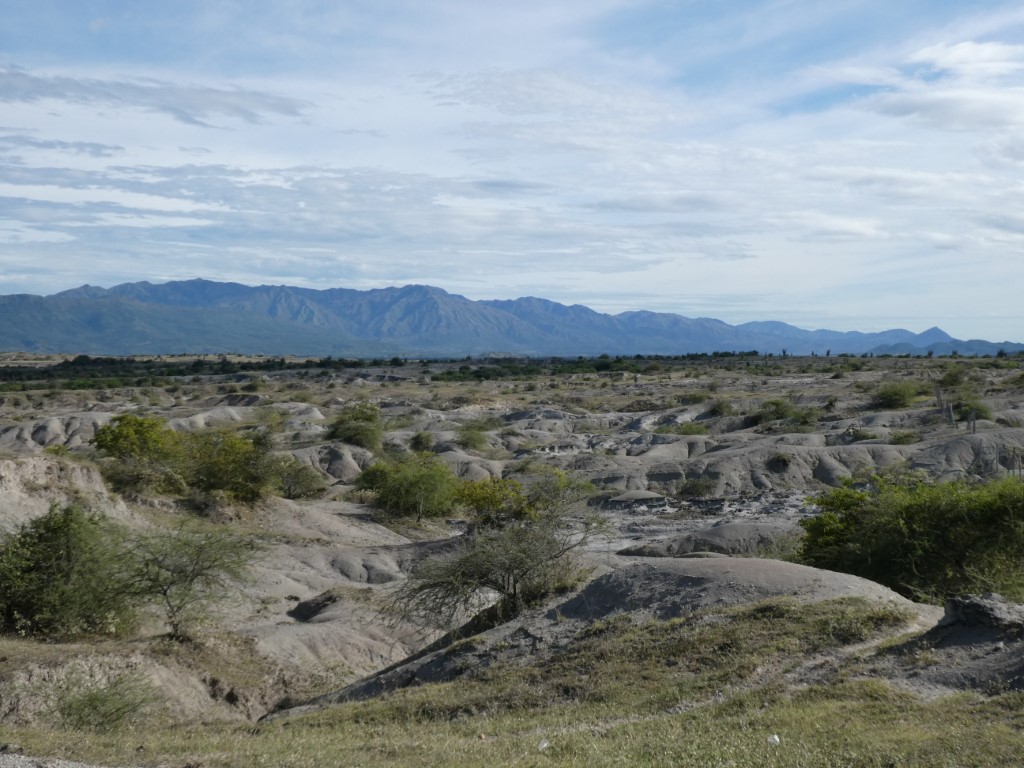 Tatacoa-woestijn, grijze duinen
