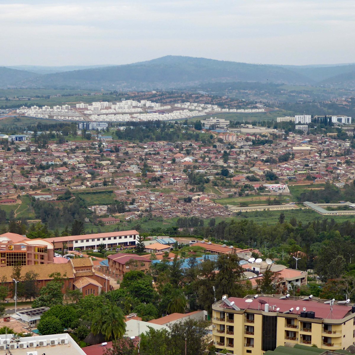 Uitzicht over Kigali