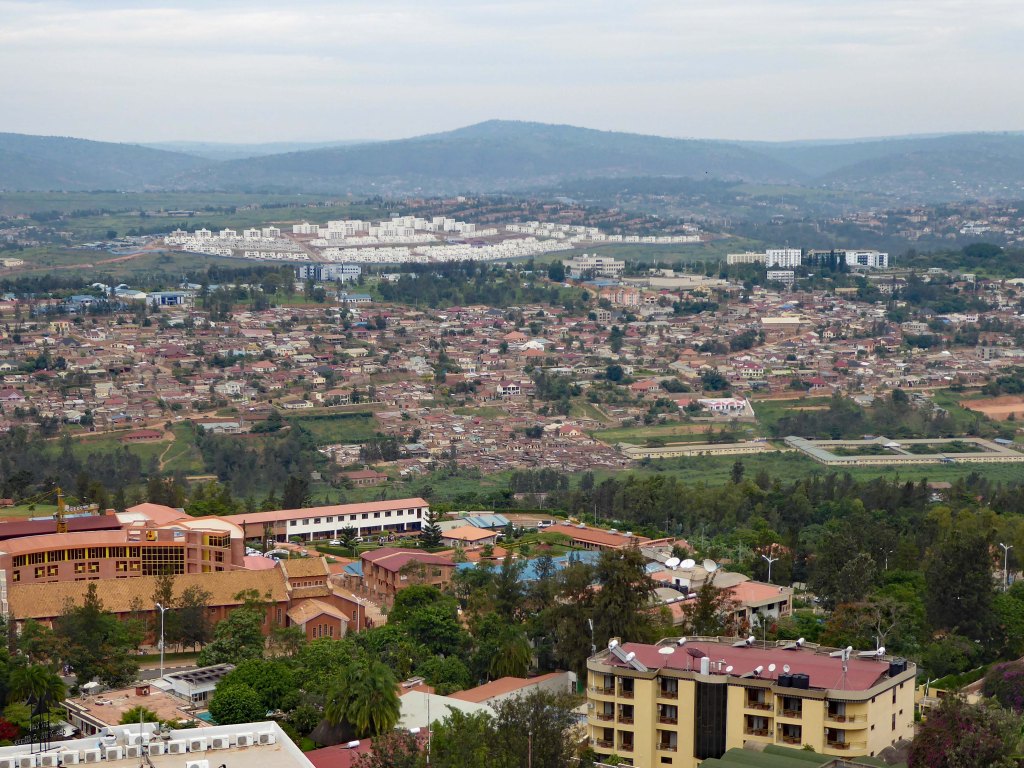 Uitzicht over Kigali