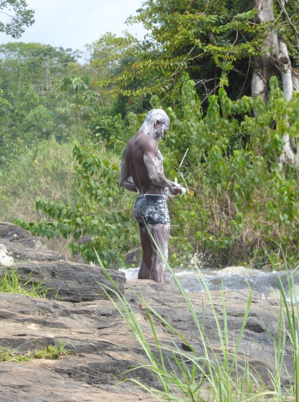 De Lobe watervallen als badkamer, Kribi