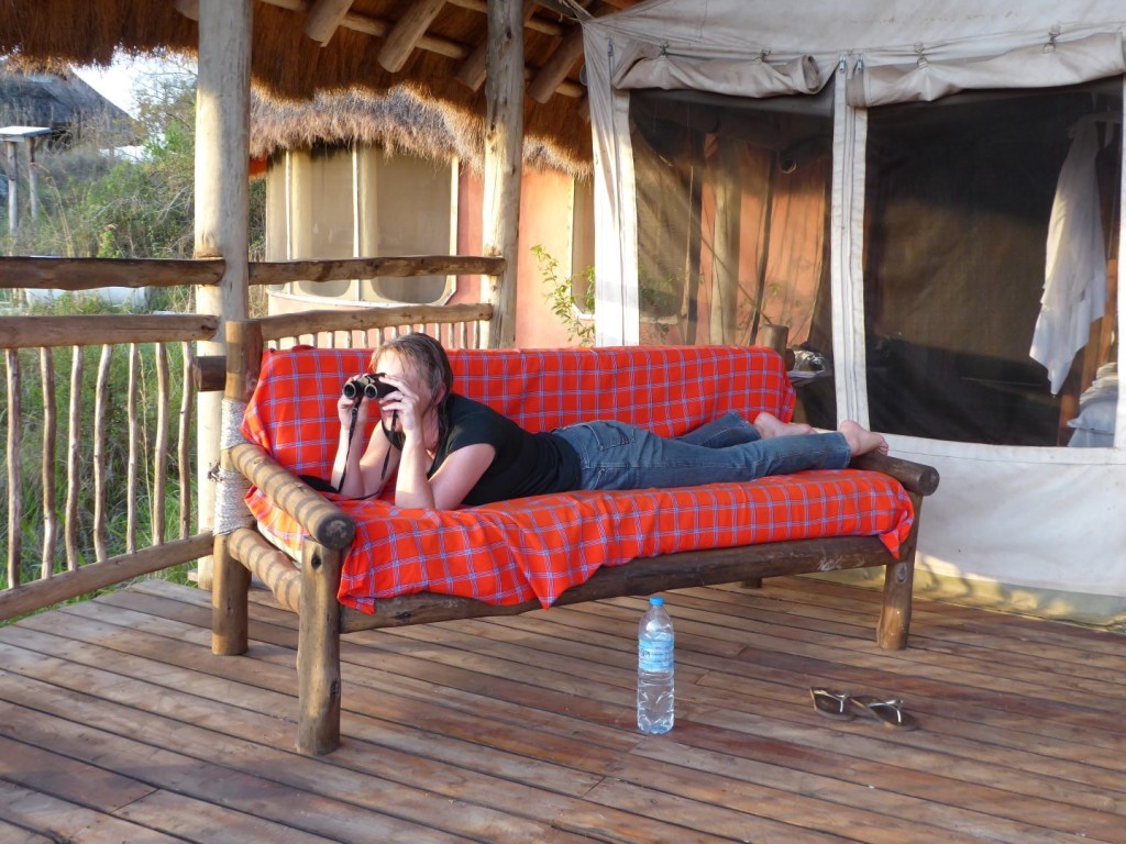 Erg relaxed op zoek naar wild, Mihingo&nbsp;Lodge