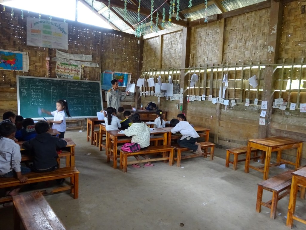 School, Sop Jam dorp, Nong Khiaw