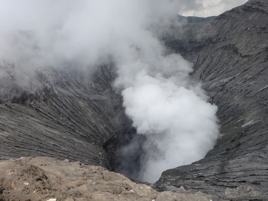 In de Bromo krater, Bromo Tengger Semeru Nationaal&nbsp;park