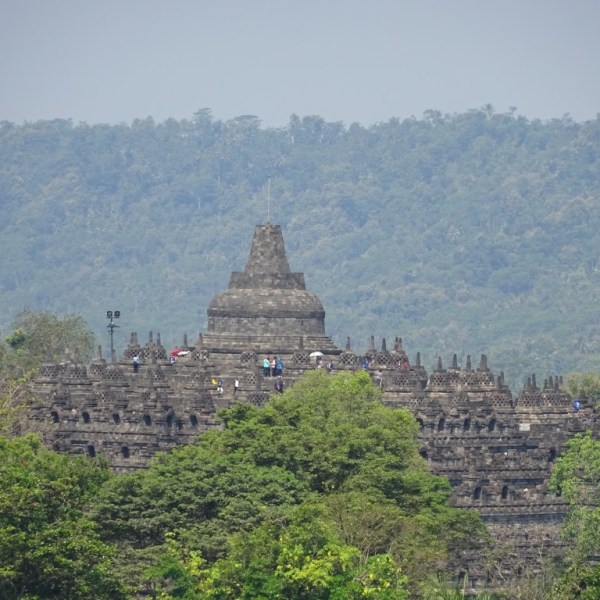 Uitzicht op de&nbsp;Borobudur