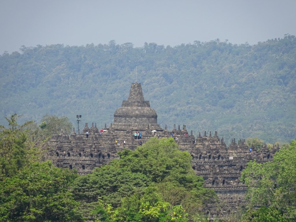 Uitzicht op de&nbsp;Borobudur