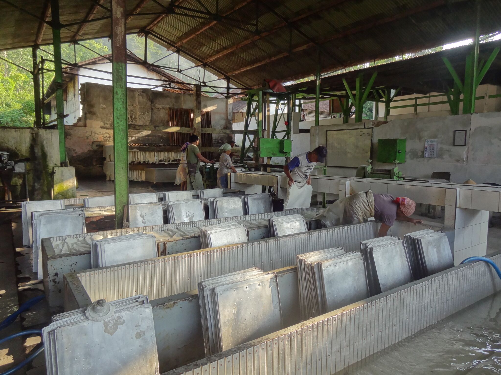 De binnenkant van de fabriek