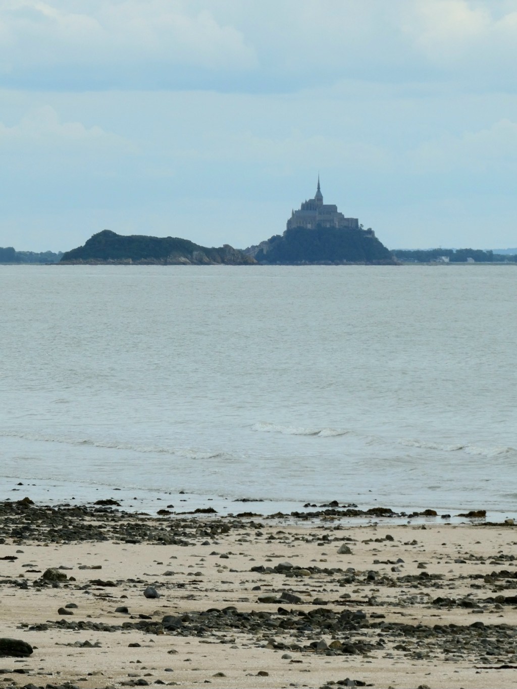 Zicht op Mont St. Michel over de&nbsp;baai